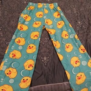 Ducks and Bubbles Fleece Pajama Pants